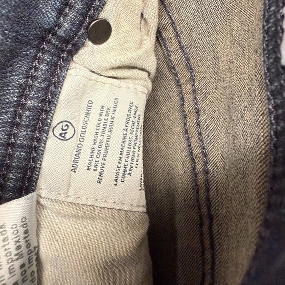 AG Adriano Goldschmied Jeans Men's 35x33 Blue Dark Wash Everett Slim Straight - Picture 10 of 11